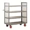 Little Giant 2-Sided Shelf Truck, 3 Lipped Shelves, 30" x 48" Shelf Size, 6" Poly DET3L30486PY - alternate 2
